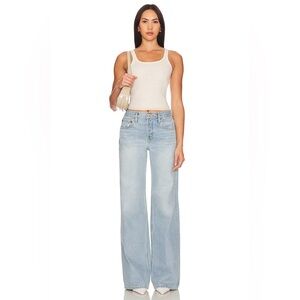 Re/done Mid Rise Wide Leg Jeans Mojave